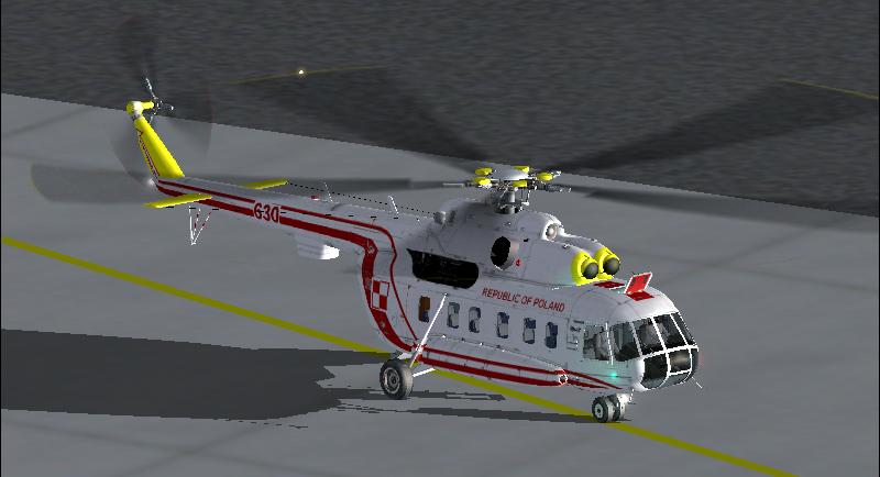Na pawilonie Mi-17 jako Mi-8