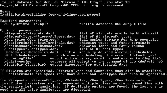 trafficdatabasebuilder options.jpg