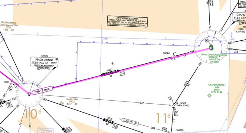 Trasę możemy zaplanować w oparciu o dolne lub górne drogi lotnicze za pomocą paru kliknięć